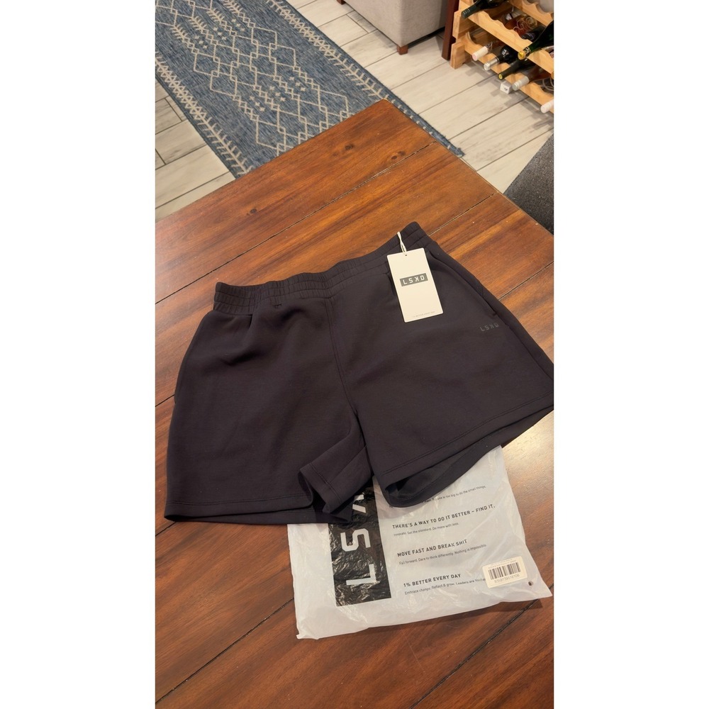 LSKD Elevate SoftTouch Short XL Black High Waisted Relaxed Fit WSHT01173 NEW NWT